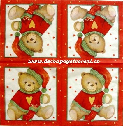 Medvídek s červenou čepicí